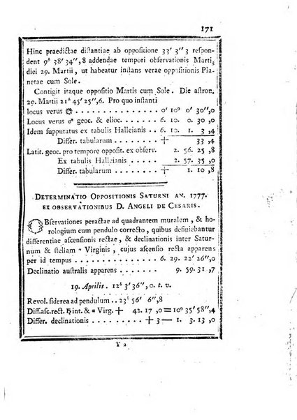 Ephemerides astronomicae. Anni...ad meridianum mediolanensem