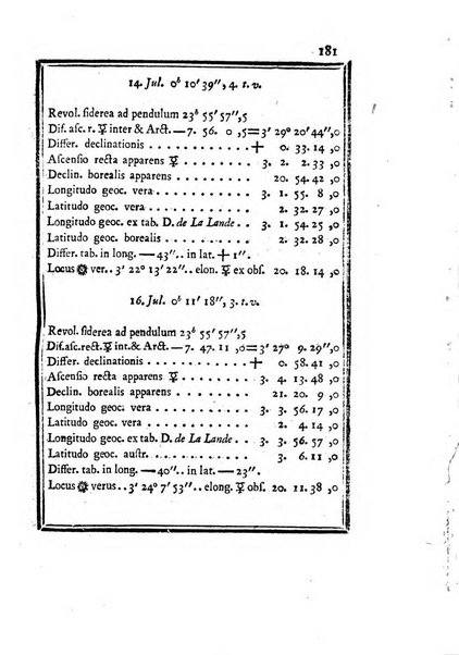 Ephemerides astronomicae. Anni...ad meridianum mediolanensem