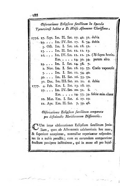 Ephemerides astronomicae. Anni...ad meridianum mediolanensem