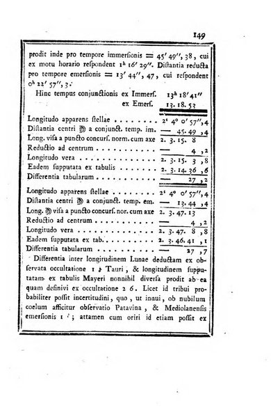 Ephemerides astronomicae. Anni...ad meridianum mediolanensem