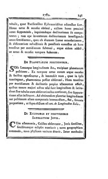 Ephemerides astronomicae. Anni...ad meridianum mediolanensem