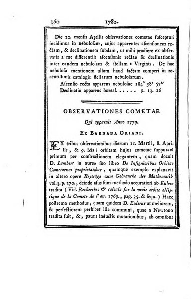 Ephemerides astronomicae. Anni...ad meridianum mediolanensem