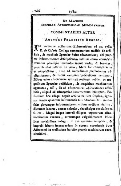 Ephemerides astronomicae. Anni...ad meridianum mediolanensem