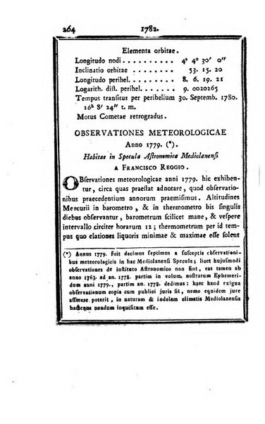 Ephemerides astronomicae. Anni...ad meridianum mediolanensem