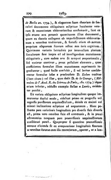 Ephemerides astronomicae. Anni...ad meridianum mediolanensem