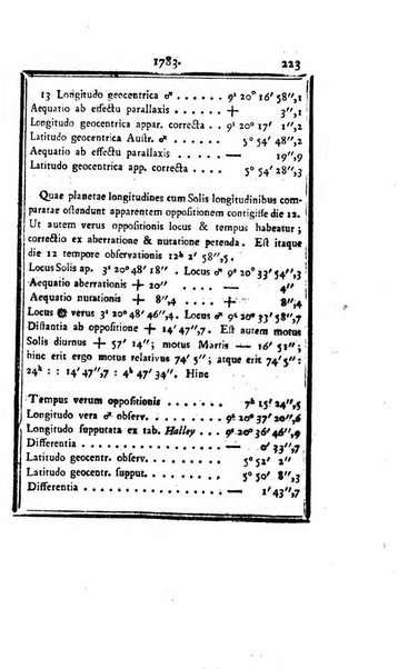 Ephemerides astronomicae. Anni...ad meridianum mediolanensem