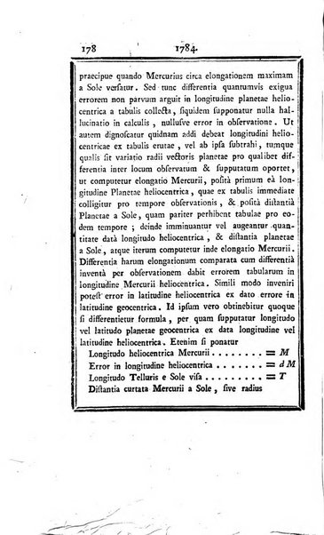 Ephemerides astronomicae. Anni...ad meridianum mediolanensem