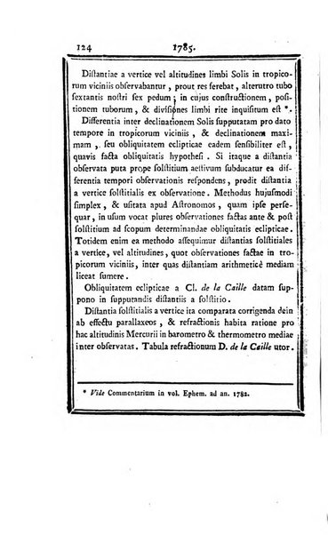 Ephemerides astronomicae. Anni...ad meridianum mediolanensem