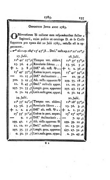 Ephemerides astronomicae. Anni...ad meridianum mediolanensem