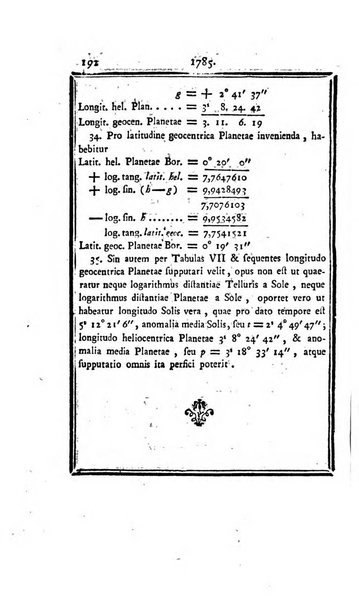 Ephemerides astronomicae. Anni...ad meridianum mediolanensem