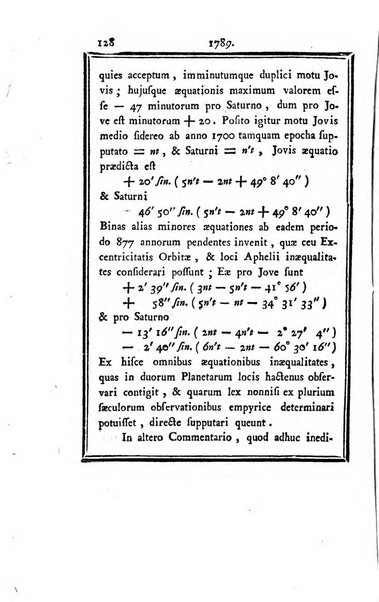 Ephemerides astronomicae. Anni...ad meridianum mediolanensem