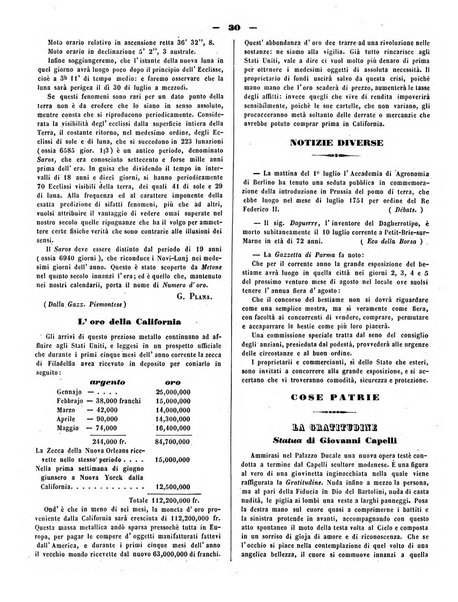 L'indicatore modenese giornale di lettere, industria e varieta con bollettino commerciale