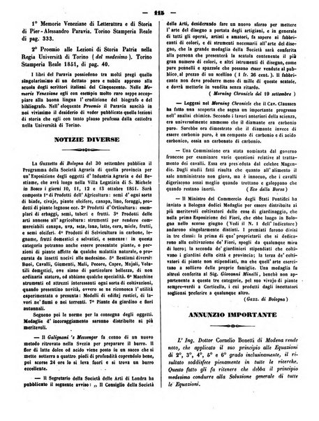 L'indicatore modenese giornale di lettere, industria e varieta con bollettino commerciale