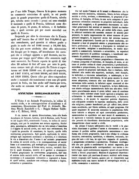 L'indicatore modenese giornale di lettere, industria e varieta con bollettino commerciale