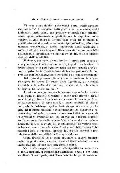 Lavori dei congressi di medicina interna