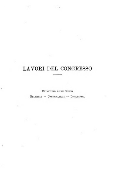 Lavori dei congressi di medicina interna