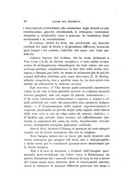 Lavori dei congressi di medicina interna