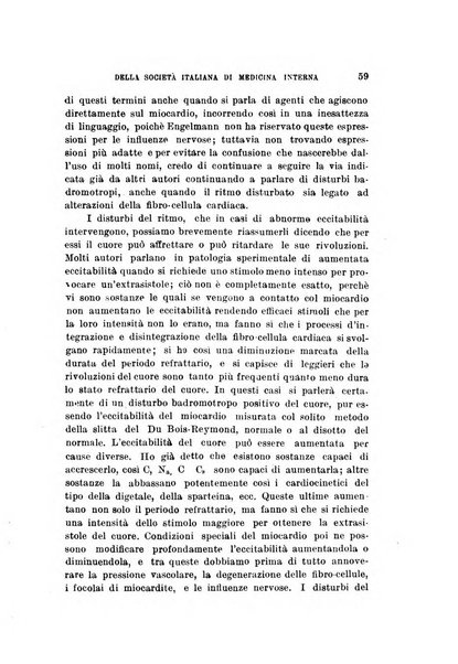 Lavori dei congressi di medicina interna