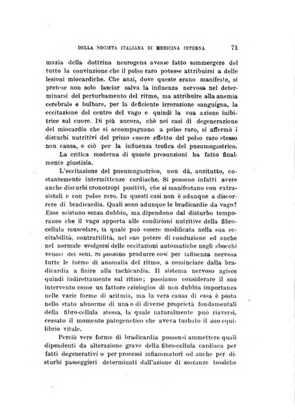 Lavori dei congressi di medicina interna
