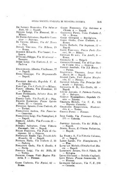 Lavori dei congressi di medicina interna