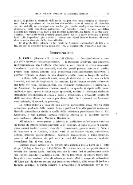 Lavori dei congressi di medicina interna