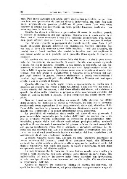 Lavori dei congressi di medicina interna