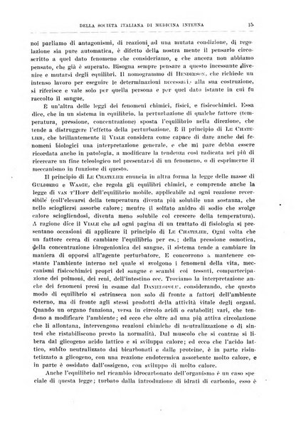 Lavori dei congressi di medicina interna