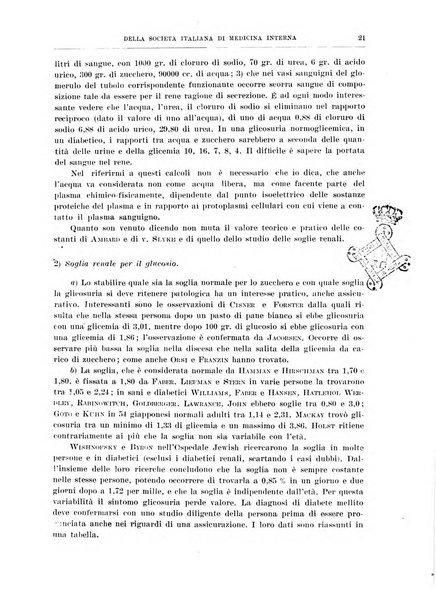 Lavori dei congressi di medicina interna