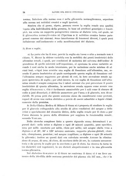 Lavori dei congressi di medicina interna