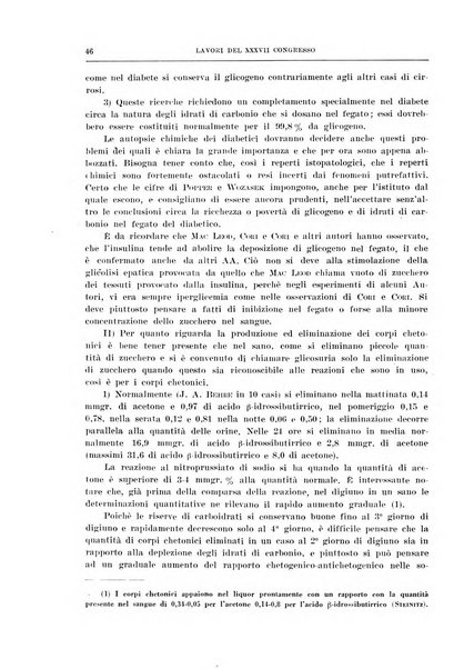 Lavori dei congressi di medicina interna
