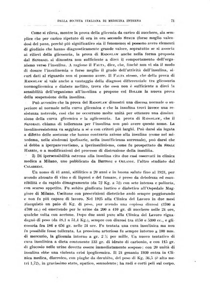 Lavori dei congressi di medicina interna