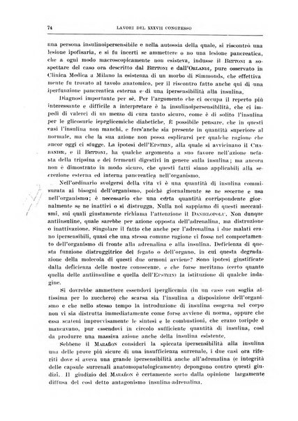 Lavori dei congressi di medicina interna