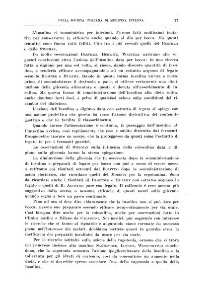 Lavori dei congressi di medicina interna