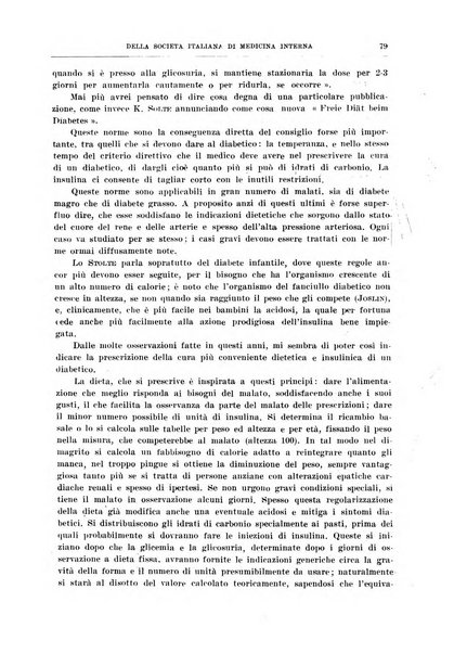 Lavori dei congressi di medicina interna