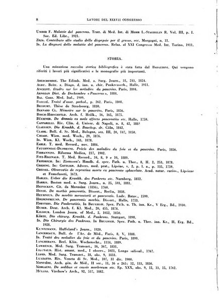 Lavori dei congressi di medicina interna