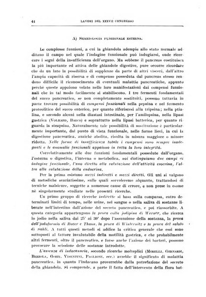 Lavori dei congressi di medicina interna