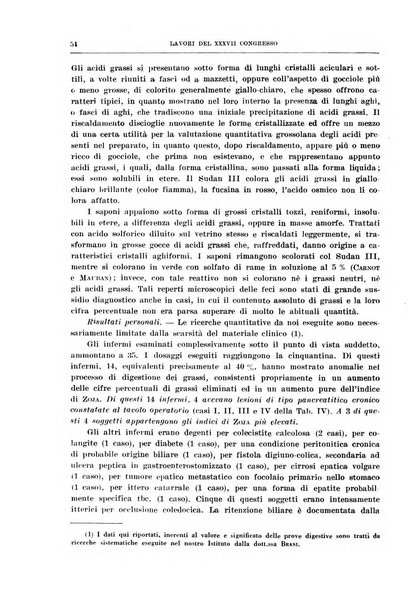 Lavori dei congressi di medicina interna