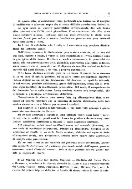 Lavori dei congressi di medicina interna