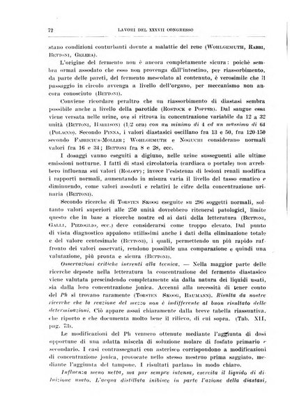 Lavori dei congressi di medicina interna