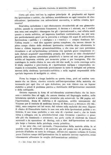 Lavori dei congressi di medicina interna