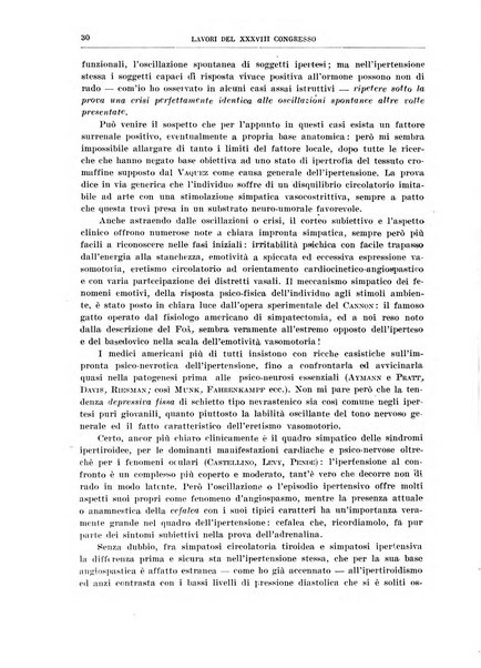 Lavori dei congressi di medicina interna