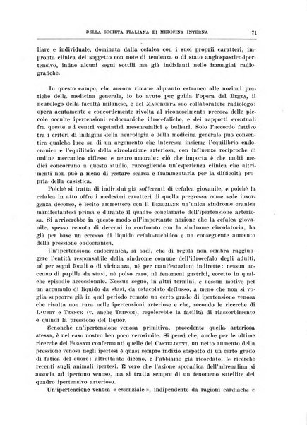 Lavori dei congressi di medicina interna