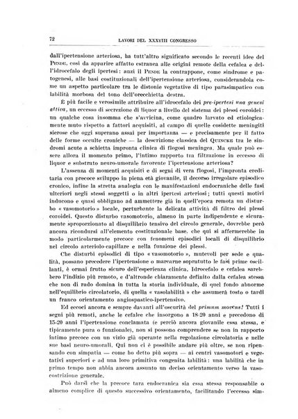 Lavori dei congressi di medicina interna