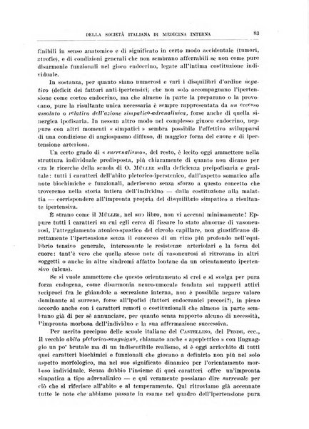 Lavori dei congressi di medicina interna