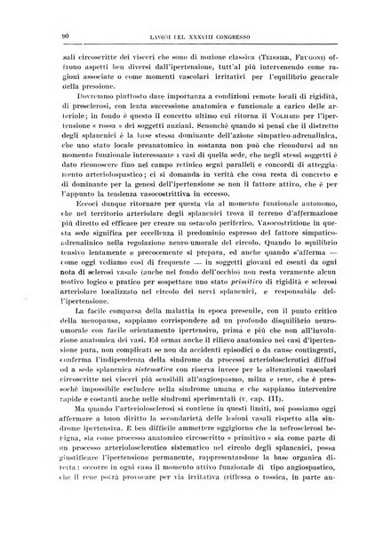Lavori dei congressi di medicina interna