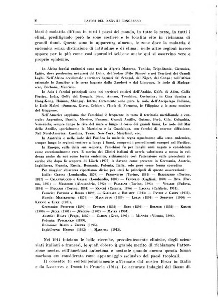 Lavori dei congressi di medicina interna