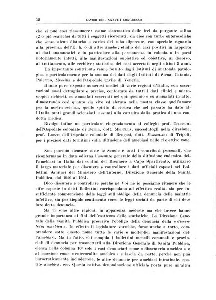 Lavori dei congressi di medicina interna