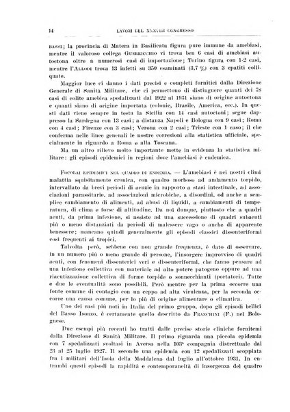 Lavori dei congressi di medicina interna