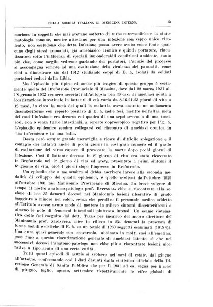 Lavori dei congressi di medicina interna