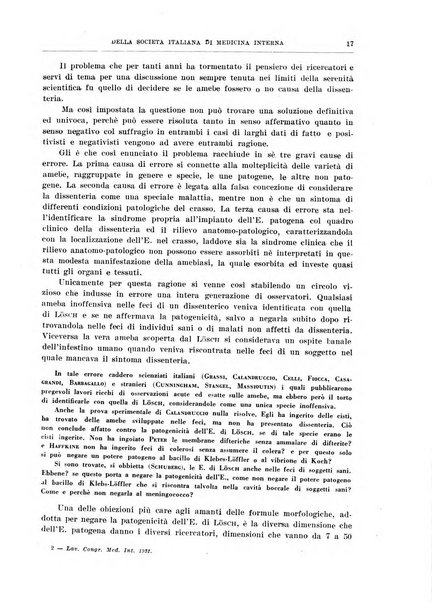 Lavori dei congressi di medicina interna